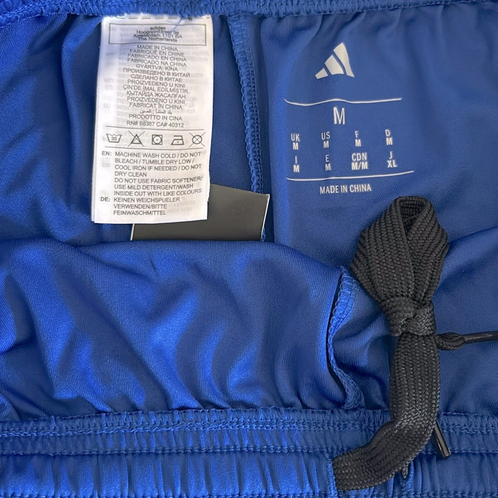 NWT [Adidas] Squadra 25 Athletic Performance Wear Shorts in Royal Blue Men’s M - Picture 7 of 12